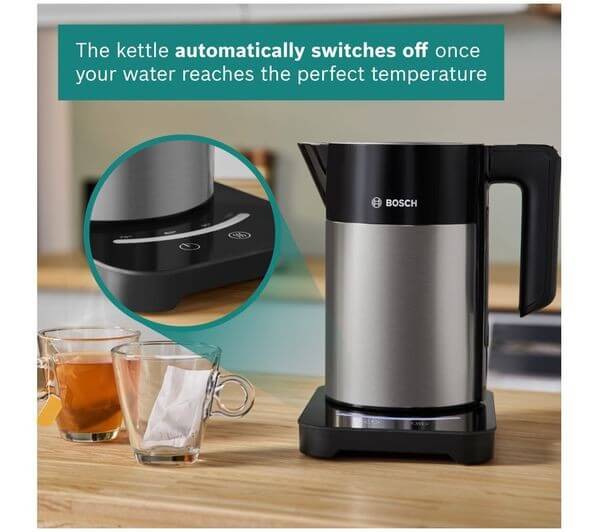 BOSCH Sky TWK7201GB 3000W 1.7L CORDLESS JUG STAINLESS STEEL KETTLE WHITE