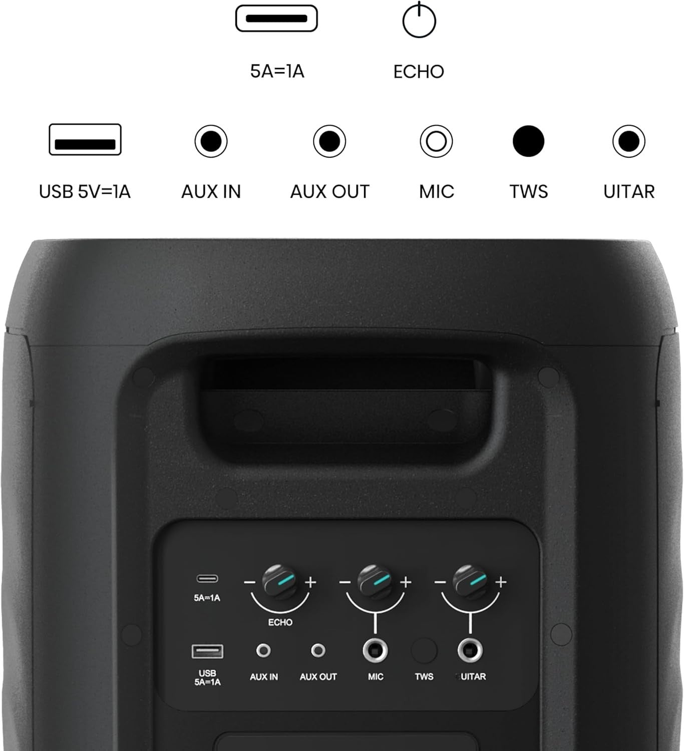 HISENSE PARTY THUNDER PORTABLE BLUETOOTH MEGASOUND 620W PARTY SPEAKER LED LIGHTS