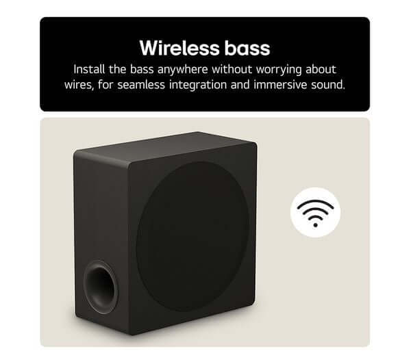 LG US80TR SOUNDBAR HOME CINEMA WIRELESS SUBWOOFER 580W DOLBY ATMOS featuring wireless bass integration.