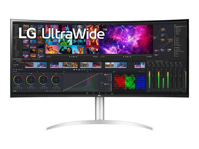 LG 40WP95CP-W ULTRAWIDE 5K2K 2160P 40" CURVED NANO IPS LCD MONITOR HDMI BLACK