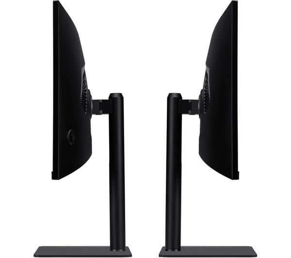 ACER CZ342CUR 34" MONITOR WIDE QUAD HD 1440P CURVED VA LCD HDMI DISPLAYPORT side profile showcasing height-adjustable stands.