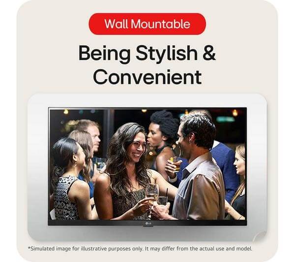 LG 27TQ615S 27" SMART FULL HD LED 1080P TV MONITOR WIFI FREESAT FREEVIEW HD HDMI being stylish and convenient