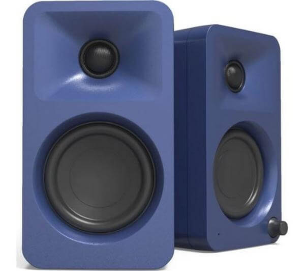 KANTO AUDIO ORA BLUETOOTH 100W 2.1 CHANNEL BOOKSHELF SPEAKERS AUX-IN USB INDIGO