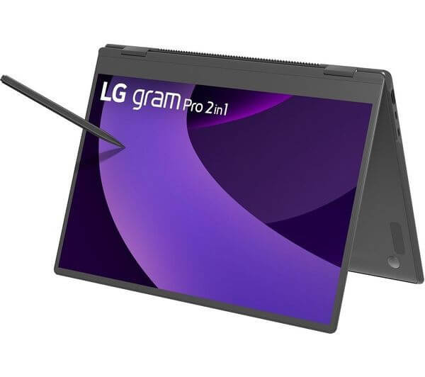LG 16" LAPTOP GRAM PRO 2 IN 1 2.5K CORE ULTRA 7 255H 1TB SSD 16GB DDR5 16T90TP-G