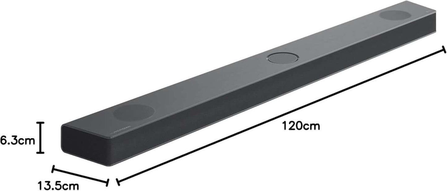 LG SOUNDBAR S95QR 9.1.5 WIRELESS SUBWOOFER 4K 810W HDMI DOLBY ATMOS MERIDIAN