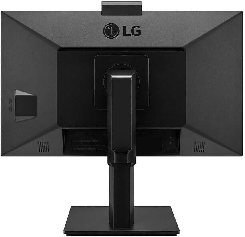 LG 24CQ650N-6N 24" ALL-IN-ONE THIN CLIENT MONITOR 1080P PENTIUM N5105 4GB DDR4 back view showing stand and ports.