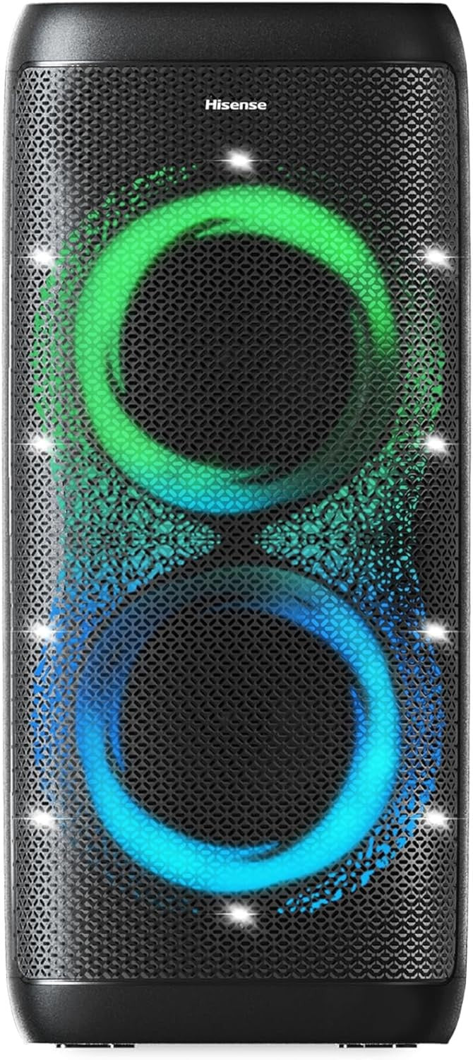 HISENSE PARTY THUNDER PORTABLE BLUETOOTH MEGASOUND 620W PARTY SPEAKER LED LIGHTS