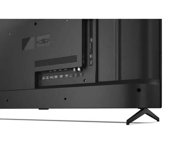 Back view of SHARP 4T-C43GL4260IB 43" SMART 4K ULTRA HD HDR10 LED TV GOOGLE ASSISTANT HDMI showing HDMI ports.