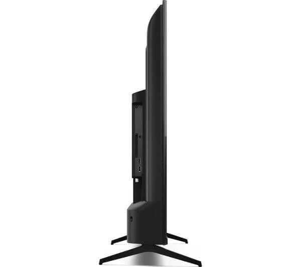 SHARP 4T-C43GL4260IB 43" SMART 4K ULTRA HD HDR10 LED TV GOOGLE ASSISTANT HDMI side view image