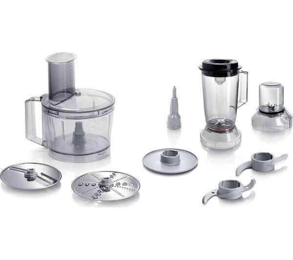 BOSCH MultiTalent3 MCM3501MGB FOOD PROCESSOR 800W 2.3L 2 SPEED SILVER & BLACK with accessories and blades