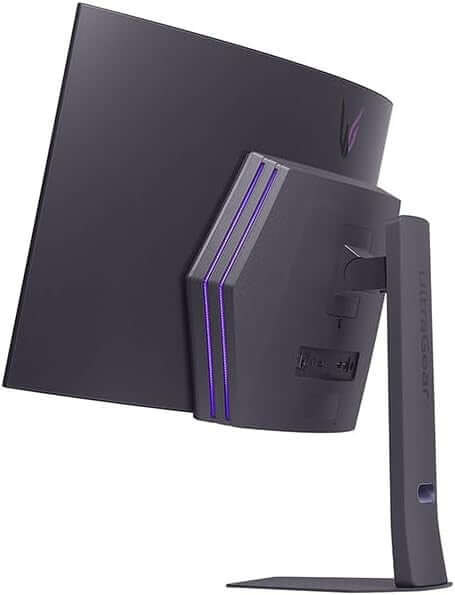 LG 45GX90SA 45" MONITOR OLED GAMING ULTRAGEAR GX9s QUAD HD ULTRAWIDE CURVED HDMI rear view design with adjustable stand