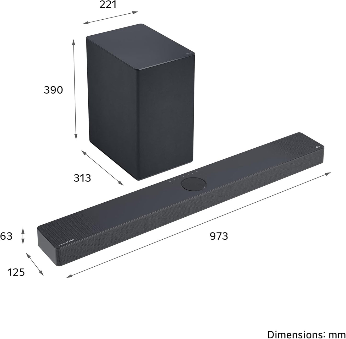 LG USC9S SOUNDBAR HOME CINEMA 3.1.3 WIRELESS SUBWOOFER 4K DOLBY ATMOS RRP £999