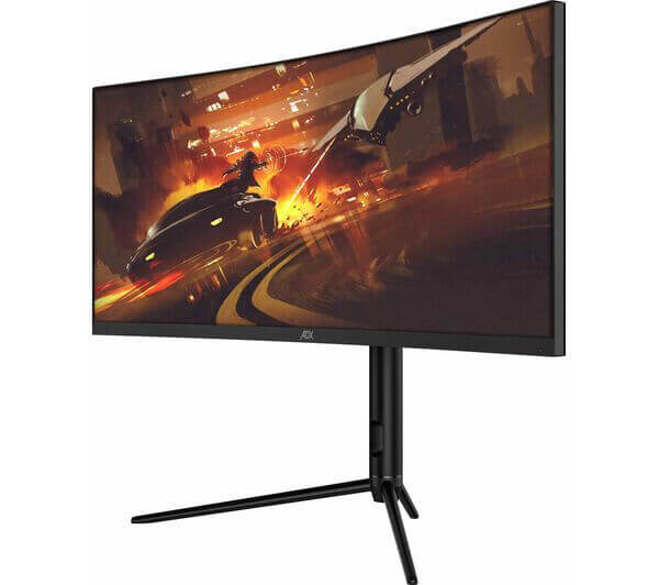 ADX A30A3M25 30" Curved LCD Gaming Monitor with 2560 x 1080p resolution and 200Hz refresh rate.