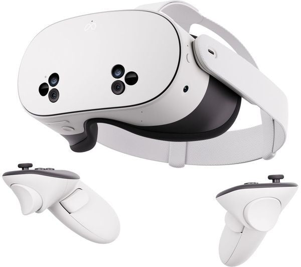 META META QUEST 3S FULL VIRTUAL REALITY VR HEADSET & CONTROLLERS 128GB WHITE
