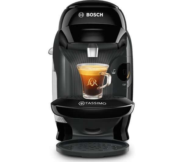 TASSIMO BY BOSCH STYLE FRIENDLY TAS112EGB 1400W POD COFFEE MACHINE 0.7L BLACK