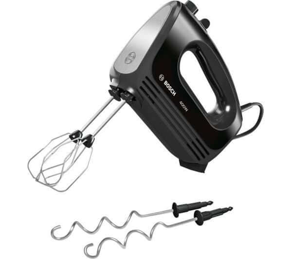BOSCH CleverMixx MFQ2420BGB HAND MIXER MIX BEAT WHISK KNEAD 4 SPEED 400W BLACK