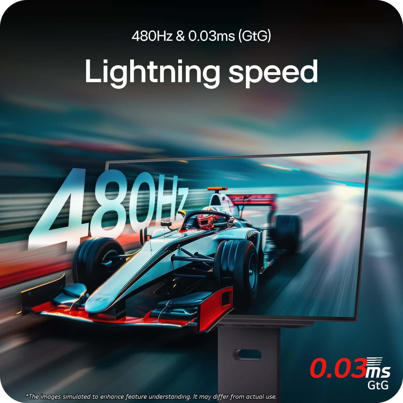 LG ULTRAGEAR 27" 27GX790A-B QUAD HD 1440P 480 Hz 0.03MS OLED GAMING MONITOR HDMI