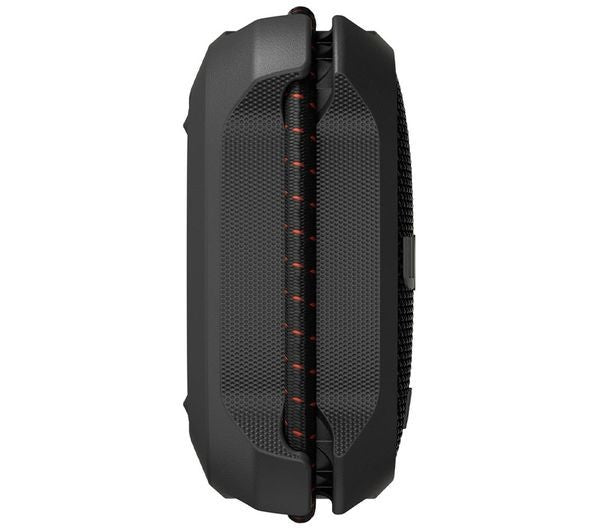 LG XBOOM ROCK PORTABLE BLUETOOTH SPEAKER WATERPROOF DUSTPROOF IP67 AUX-IN BLACK side view