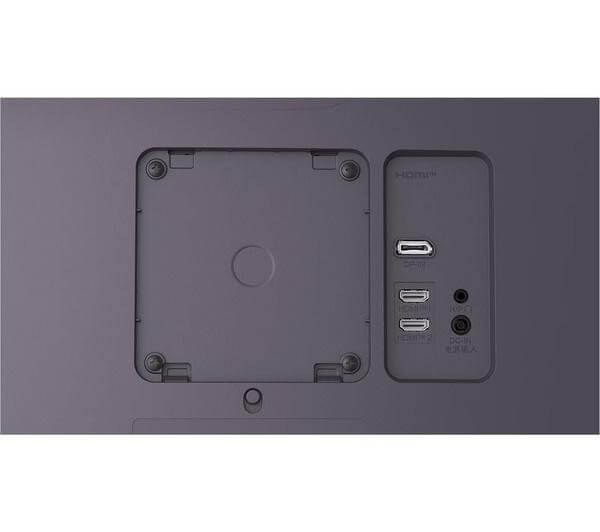 Back view of LG ULTRAGEAR 34G600A-B monitor showing HDMI and USB-C ports.