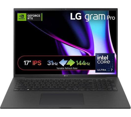 LG 17" LAPTOP GRAM PRO 17 2.5K CORE ULTRA 7 155H 1TB SSD 16GB RTX 3050 17Z90SP-E