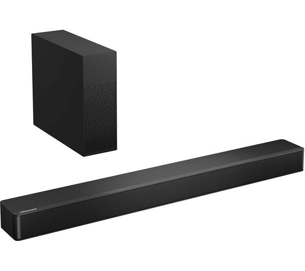 HISENSE HS2100 2.1 WIRELESS SOUND BAR SUBWOOFER 240W BLUETOOTH HDMI OPTICAL NEW