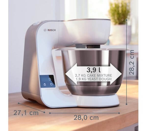 BOSCH MUM5XW40G CREATIONLINE 8 IN 1 KITCHEN MACHINE STAND MIXER 1000W CHAMPAGNE
