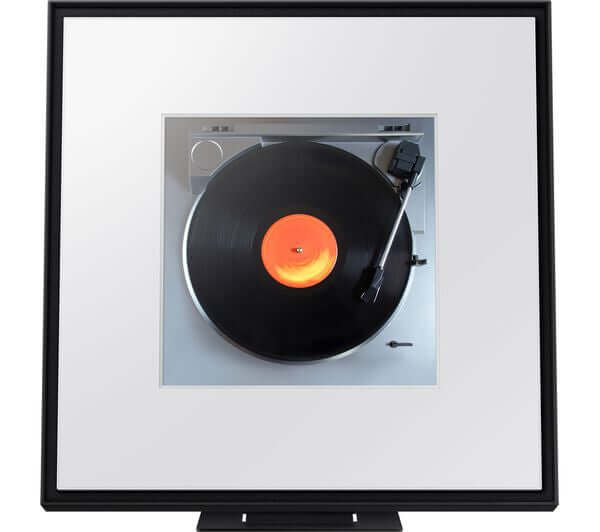 SAMSUNG MUSIC FRAME HW-LS60D WIRELESS MULTI-ROOM SPEAKER AMAZON ALEXA BLACK NEW with vinyl record player