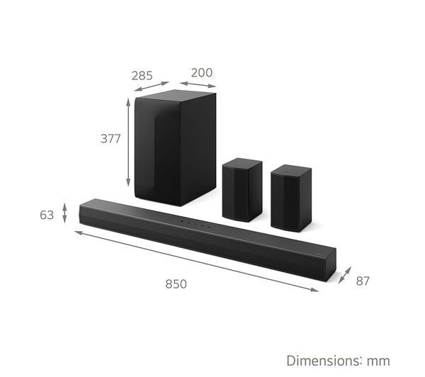LG US60TR SOUNDBAR HOME CINEMA 5.1 440W WIRELESS SUBWOOFER AI SOUND PRO RRP £399