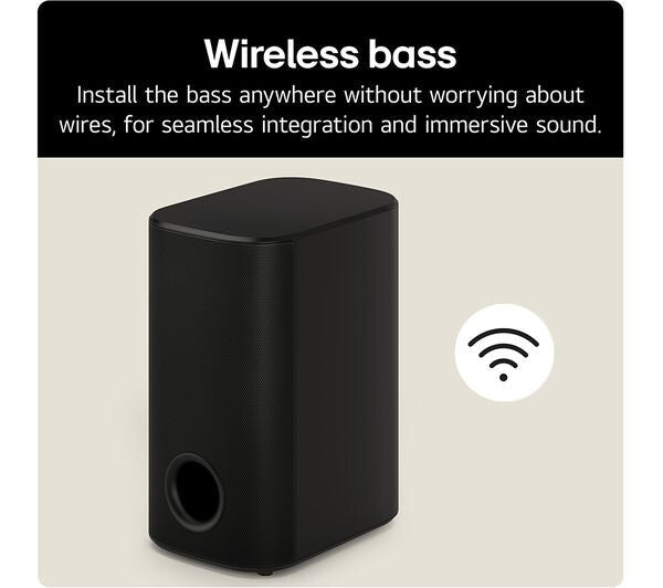 LG US77TY SOUNDBAR HOME CINEMA 3.1.3 WIRELESS SUBWOOFER 4K DOLBY ATMOS RRP £899