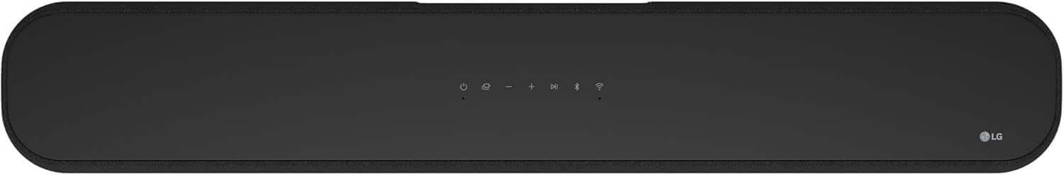 LG SOUNDBAR 3.0 ALL-IN-ONE WIRELESS WIFI 4K SUBWOOFER DOLBY ATMOS HDMI USE6S top view of black soundbar