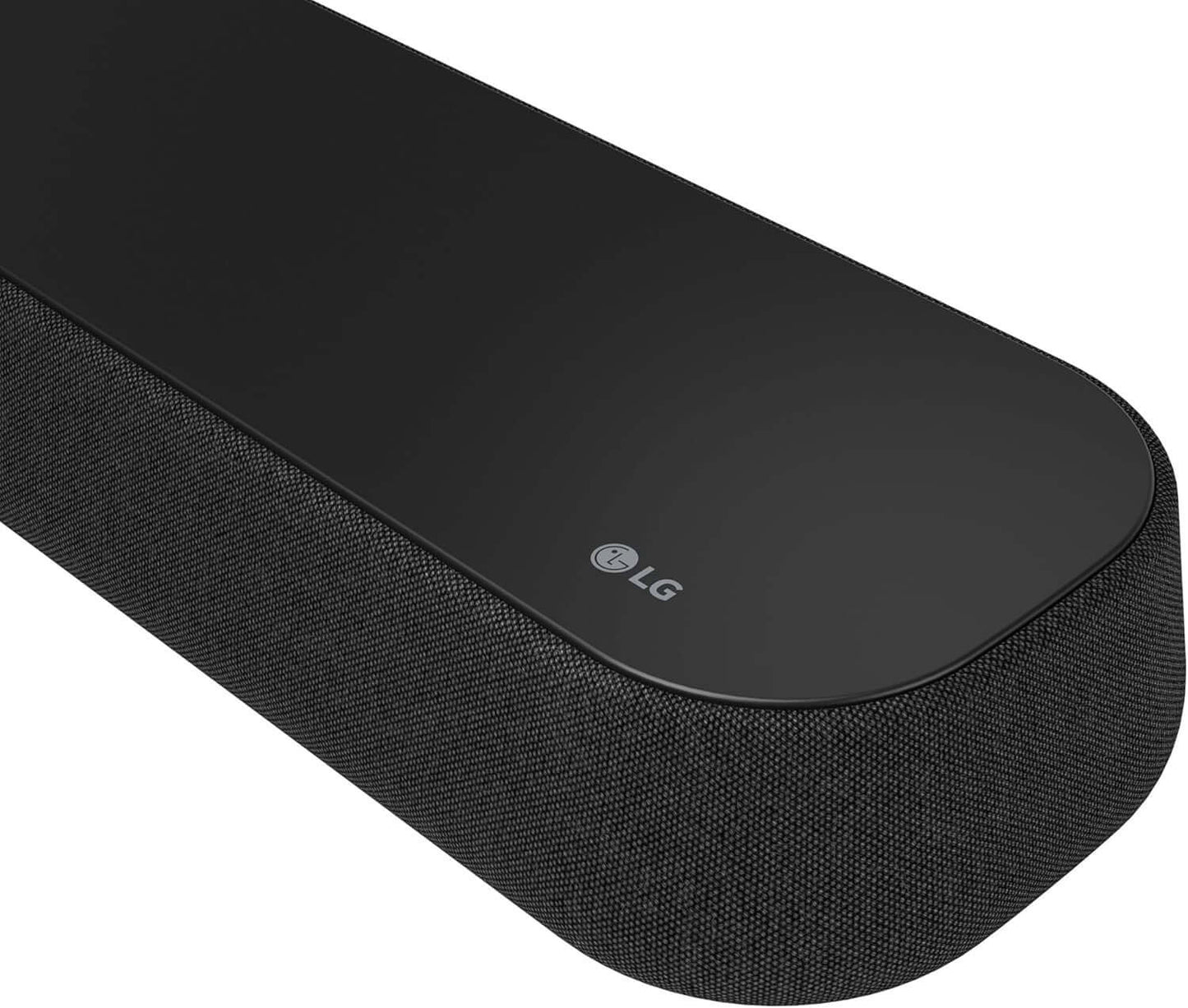 LG USE6S SOUNDBAR 3.0 ALL-IN-ONE WIRELESS 4K SUBWOOFER DOLBY ATMOS HDMI RRP £499 close-up view of the soundbar design.