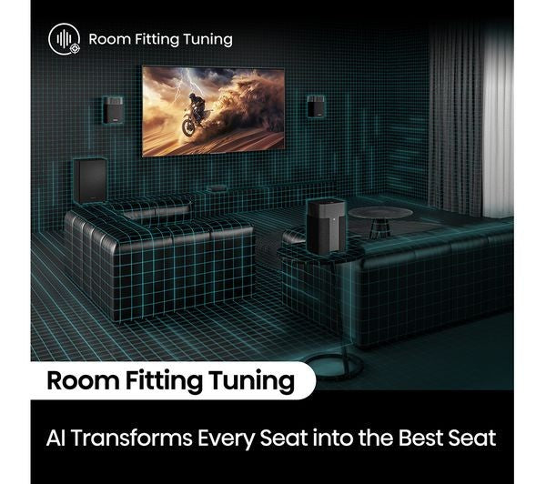 HISENSE HT SATURN 4.1.2 WIRELESS 720W SOUNDBAR DOLBY ATMOS & DTS Virtual:X NEW