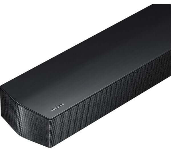 SAMSUNG HW-B750F 5.1 WIRELESS 400W SOUNDBAR SUBWOOFER DTS Virtual:X HDMI OPTICAL from the side view.