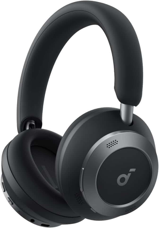 SOUNDCORE SPACE ONE PRO WIRELESS BLUETOOTH NOISE CANCELLING HEADPHONES BLACK NEW