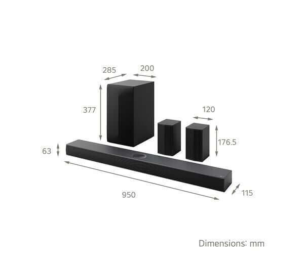 LG US70TR 5.1.1 WIRELESS 4K 500W HOME CINEMA SOUNDBAR SUBWOOFER DOLBY ATMOS HDMI