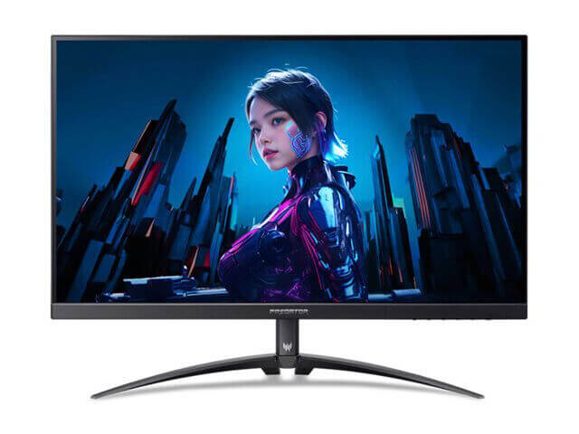 Acer Predator XB323QK 32" 4K UHD gaming monitor featuring a stylish design and vibrant display.