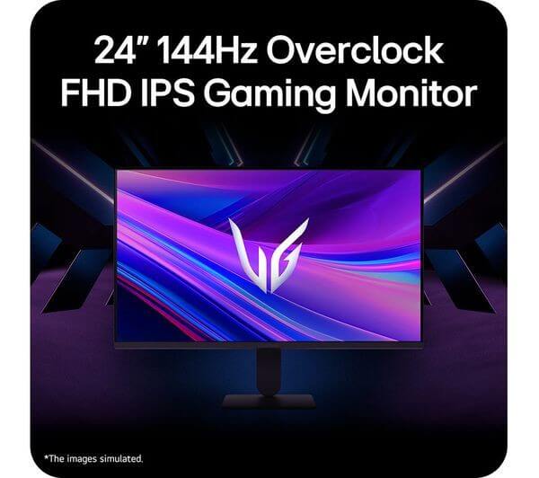 LG 24G411A-B 24" IPS MONITOR FULL HD 1080P 250 cd/m² 1MS 144 HZ DISPLAYPORT NEW