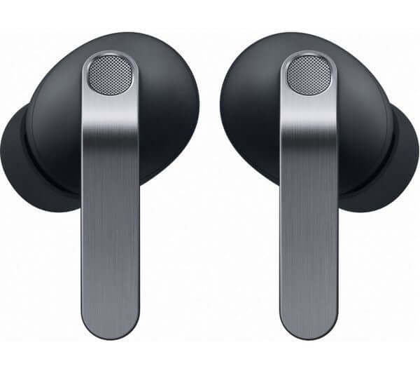 SAMSUNG GALAXY BUDS4 Pro wireless noise-cancelling headphones in black, featuring a sleek design and advanced sound technology.