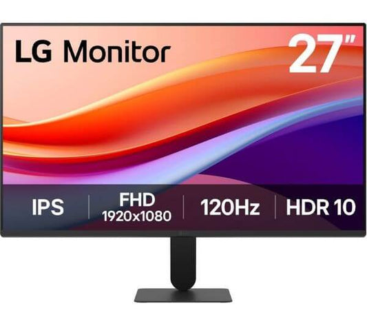 LG 27U41YA-B 27" MONITOR 1080P HDR10 IPS LCD 250 cd/m² 120HZ 1500:1 5MS HDMI VGA