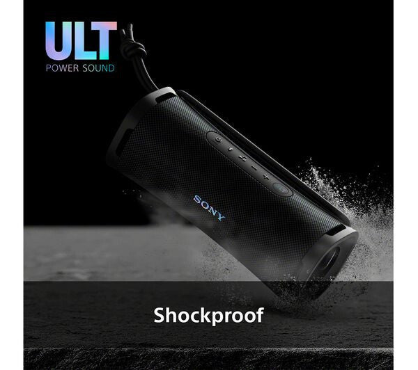 SONY ULT FIELD 1 PORTABLE WIRELESS BLUETOOTH SPEAKER RECHARGEABLE IP67 BLACK