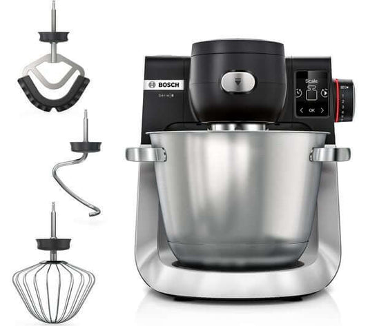 BOSCH SERIES 6 MUMS6ZM00G 1600W 5.5L STAND MIXER 7 SPEED BLACK & SILVER