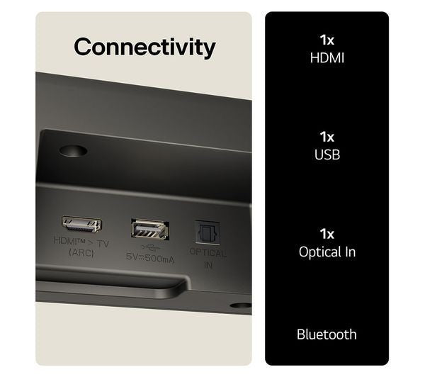 LG US60TR SOUNDBAR HOME CINEMA 5.1 440W WIRELESS SUBWOOFER AI SOUND PRO RRP £399