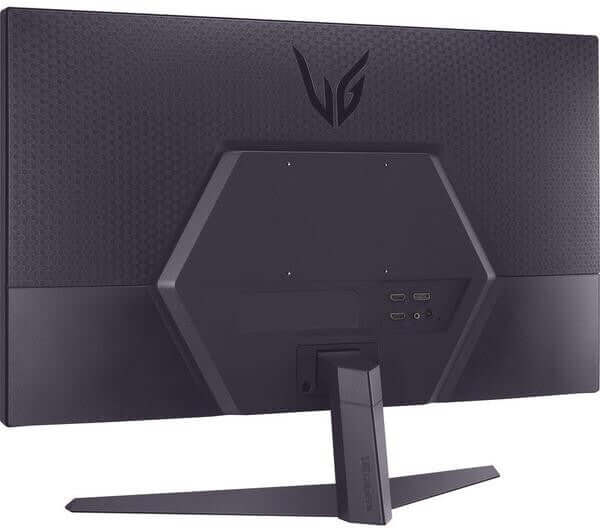 LG ULTRAGEAR 27GS50F-B 27" LCD GAMING MONITOR 1MS 180HZ HDR10 HDMI rear view showing ports and design.