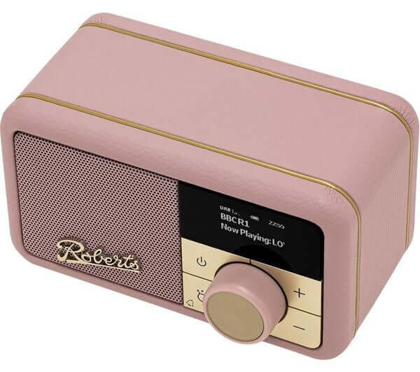 ROBERTS REVIVAL PETITE 2 DAB+ FM BLUETOOTH RADIO MAINS/BATTERY DUSKY PINK NEW