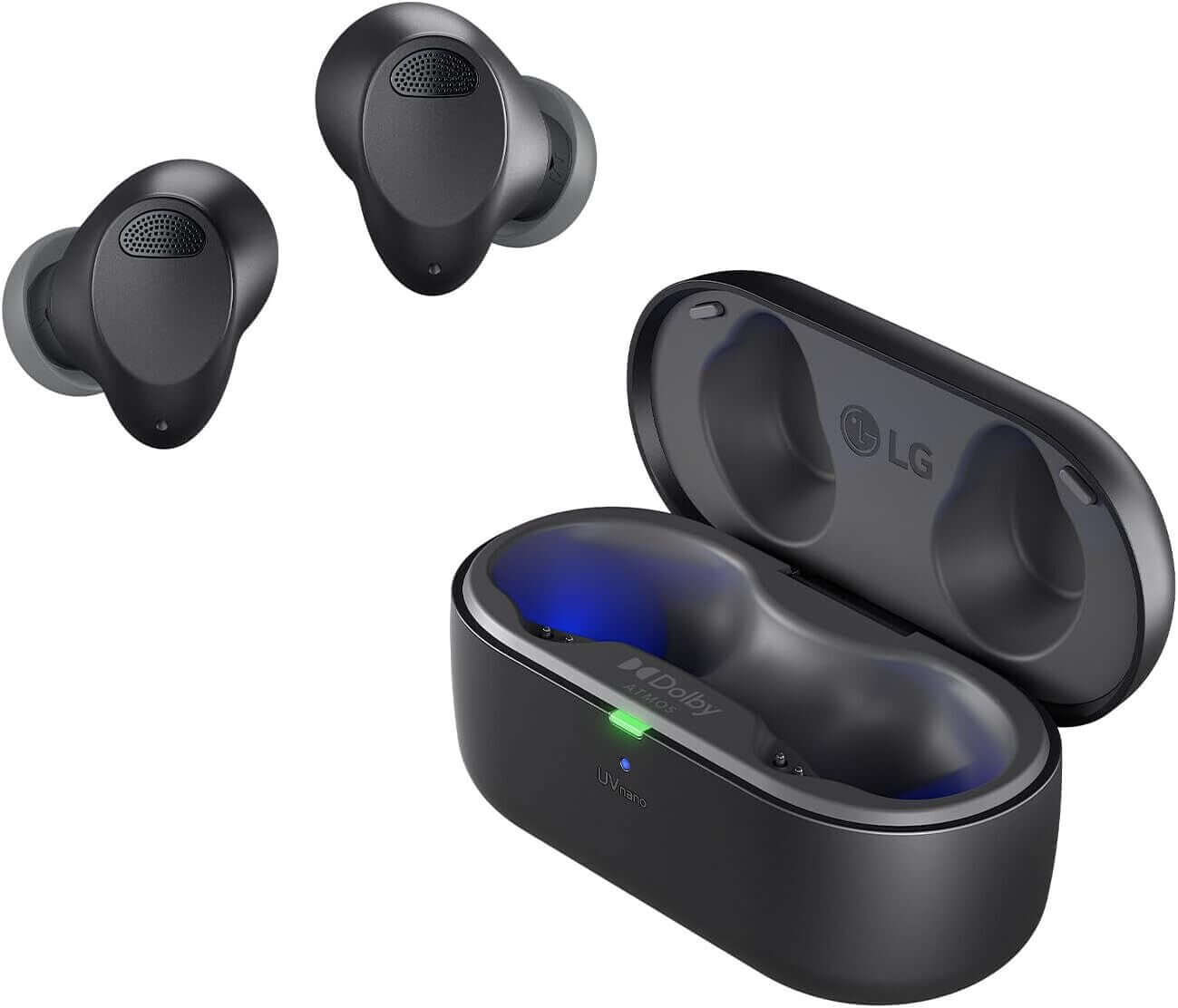 LG TONE FREE T90S TRUE WIRELESS BLUETOOTH NOISE-CANCELLING EARBUDS IPX4 BLACK