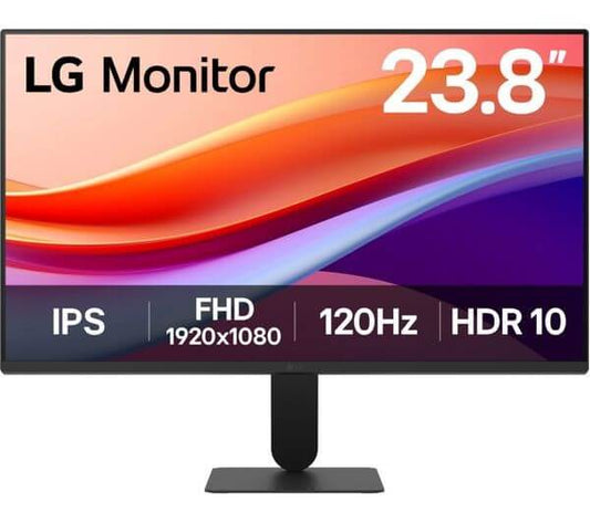 LG 24U41YA-B 24" MONITOR 1080P HDR10 IPS LCD 250 cd/m² 120HZ 1000:1 1MS HDMI VGA