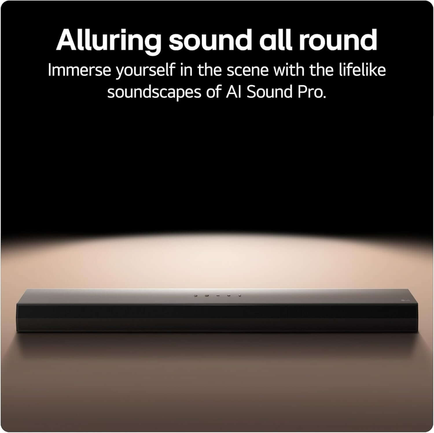 LG SOUNDBAR US40T 2.1 300W WIRELESS SUBWOOFER BLUETOOTH 5.3 HDMI with lifelike soundscapes of AI Sound Pro.