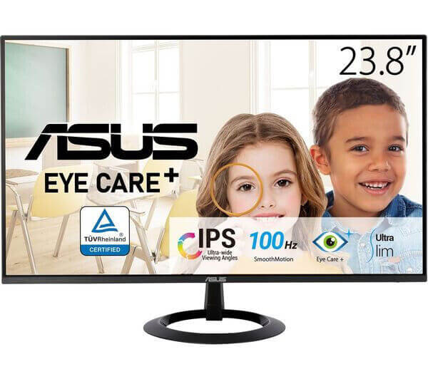 ASUS VZ24EHF 24" IPS LCD MONITOR FULL HD 1080P 250 cd/m² 1MS 100Hz HDMI BLACK