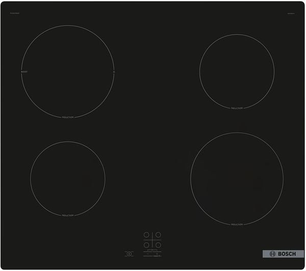 BOSCH SERIES 2 PUG61RAA5B 59 CM PLUG-IN ELECTRIC INDUCTION 4 ZONE HOB BLACK