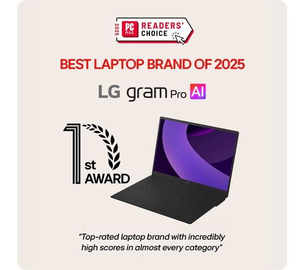 LG GRAM PRO 16 16Z90TP-K 16" 2.8K LAPTOP CORE ULTRA 7 255H 1TB SSD 16GB DDR5 RAM